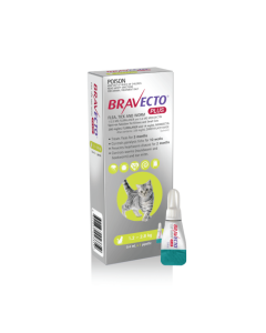 Bravecto Plus Cat 2.6lbs - 6.1lbs (Green)