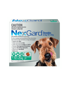 Nexgard Chewables for Dogs 24.1 - 60 lbs (Green)