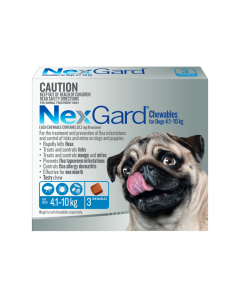 Nexgard Chewables for Dogs 10.1 - 24 lbs (Blue)