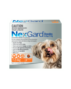 Nexgard Chewables for Dogs 4 - 10 lbs (Yellow)