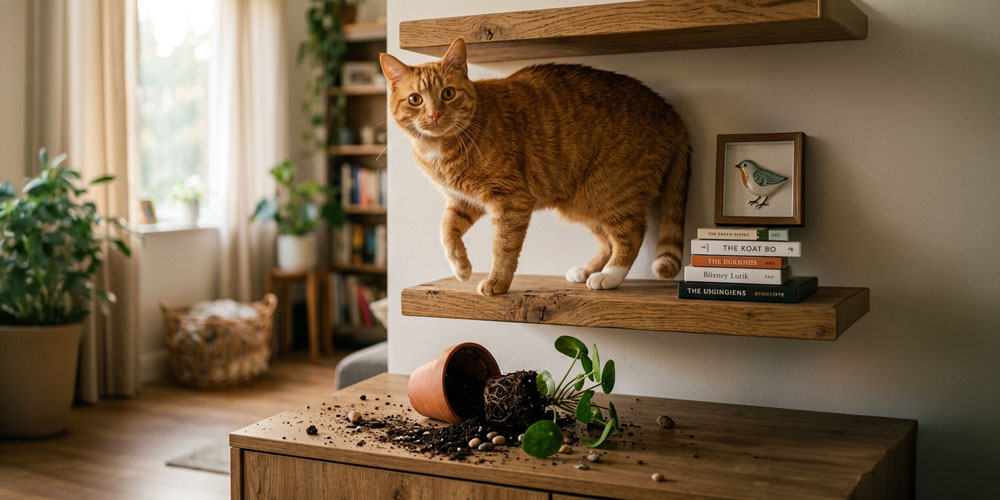 Why Cats Knock Things Over and Love Doing It