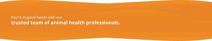 You’re in good hands with our, trusted team of animal health professionals.